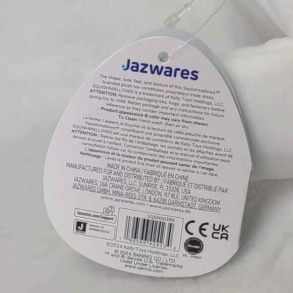 Hello Kitty Squishmallow Plush Cinnamoroll Costume Hoodie 8" Removable Hood - Picture 9 of 14